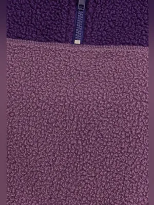 Le Lis Purple Colorblock Cropped Fleece Half Zip Pullover Medium NWT thumbnail 5