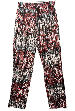 KIKIT Pants M Abstract Animal Print Elastic Waist Polyester Spandex‎ Pull On thumbnail 1