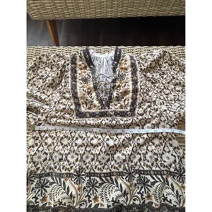 Anthropologie Pleated Puff Sleeve Blouse Small Boho cottage core croquette thumbnail 8