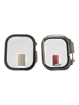Protective Watch Case with Screen Protector Compatible with 49mm Apple Ultra Silver thumbnail 6
