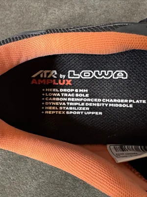 Women’s Lowa Amplux WS All Terrain Running Shoes Sneakers Size 6 Black Melon NEW thumbnail 7