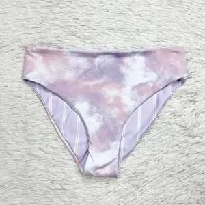 Roxy Sea & Waves Revo Purple Reversible Bikini Bottoms‎ Size Small thumbnail 6