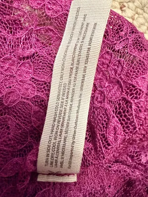 Free People Keep It Simple Top Dramatic Orchid Size M Fitted Lace‎ Baby Tee thumbnail 7