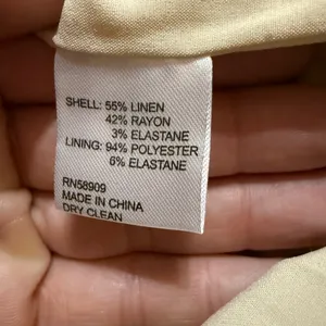 Antonio Melani Charlie One-shoulder Linen Blend Cream Shift Cocktail Dress sz 14 thumbnail 11
