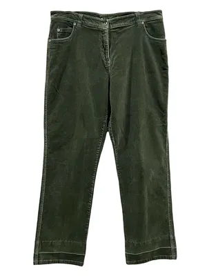 Woolrich Light Olive Green High Rise Corduroy Pants Size 14 thumbnail 11