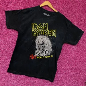 Iron Maiden Killer World Tour 81 Oversized tie dye Tshirt size Small thumbnail 3