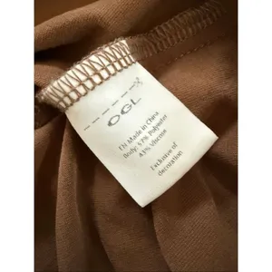 OGL Move Wide Straight Leg Elastic Waist Pants Caramel Brown M thumbnail 5