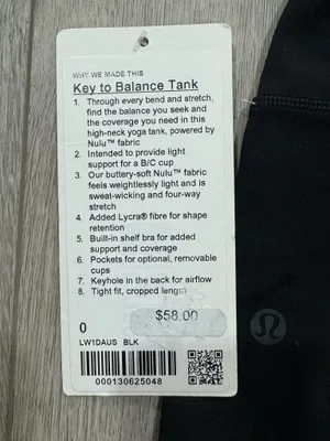 Lululemon Key To Balance Tank thumbnail 5