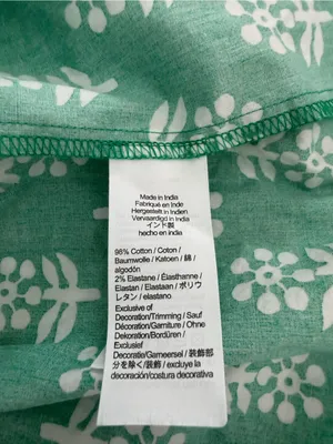 J.Crew Block Print Puff Sleeve Midi Dress Green Size 6 NWT thumbnail 5