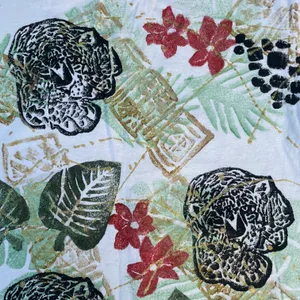 Vintage 90s Nature Cheetah Leopard Floral Safari Maui Hawaii White Graphic AOP T-shirt thumbnail 5