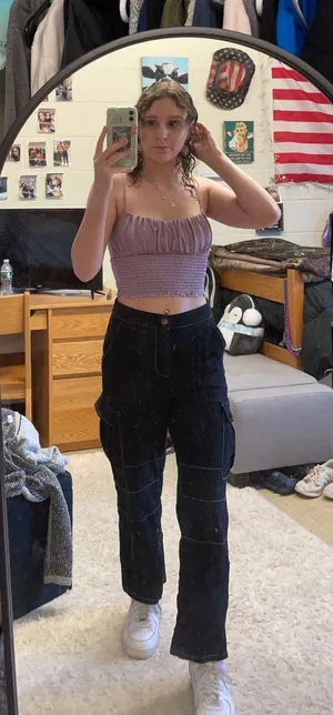 Black Pants Outlined With White thumbnail 1