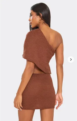 EGO Brown cut-out dress thumbnail 2