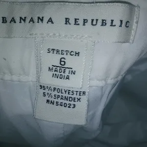 Banana Republic 6 High Rise Stretch Bermuda White Shorts thumbnail 8