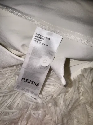 NEW Reiss Bronte Ruched Sleeveless ivory Midi Dress sz 4 thumbnail 8