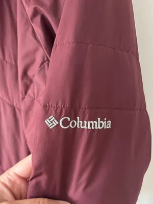 Columbia Long Line Maroon Puffer Hooded Winter Jacket Outdoor Insulated thumbnail 5
