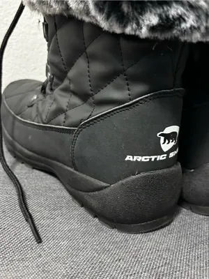ArcticShield Waterproof Snow Boots Black Faux Fur Size 6 thumbnail 9