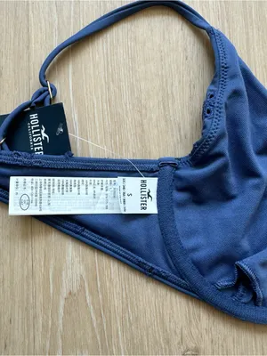 NWT Hollister Eyelet Blue Underwire Plunge Bikini Top thumbnail 9