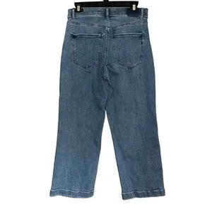 Express stretch‎ cropped wide leg high-rise jeans 8 thumbnail 2