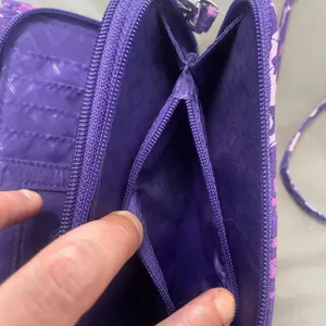 Vera Bradley 3 in 1 Crossbody Bag Purple Floral thumbnail 8