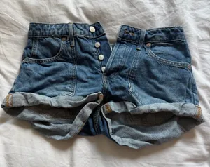 We The Free Free People Jean Shorts thumbnail 1