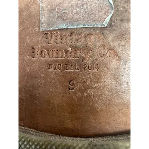Vintage Foundry Co. Vina Flat Sandals Leather Snakeskin Beige Size 9 thumbnail 2