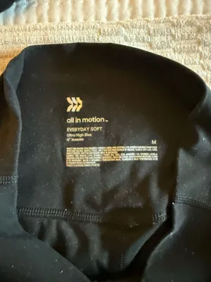 All in Motion 4" Biker Shorts black high waisted thumbnail 2