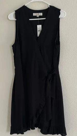 Loft Elegant Black Sleeveless Dress thumbnail 1