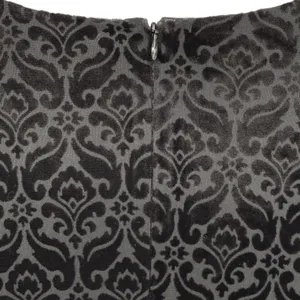 NWT Talbots Womens Velvet Jacquard Damask V-Neck Sheath Dress Black Size Large thumbnail 10