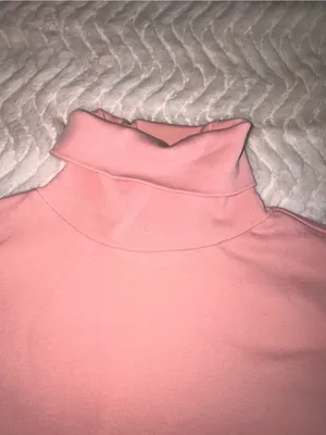Ralph Lauren Dusty Pink Cotton Turtleneck thumbnail 3
