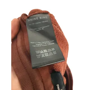 Anine Bing Sport Dark Cherry Tyler Split Hem Athleisure Sweat Joggers XS thumbnail 9