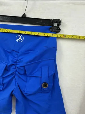 Allure High-Waist Bike Shorts in Cobalt Blue 955 thumbnail 3