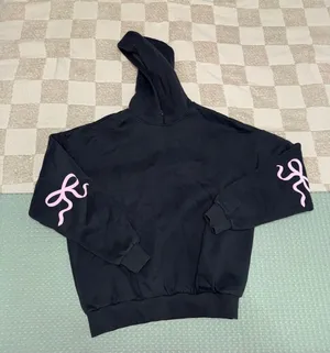 NWOT Edikted Bonney Bow Detail Hoodie size S thumbnail 1