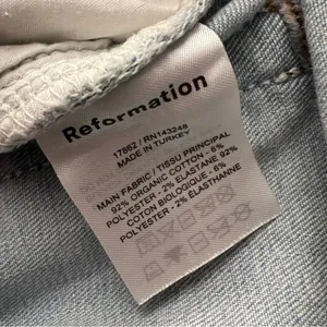 Reformation Jeans Harper High Rise Amalfi Wash 30 thumbnail 5