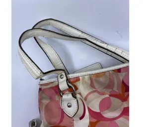 Coach Multi Purpose Pink Fabric Cross Body Bag thumbnail 2