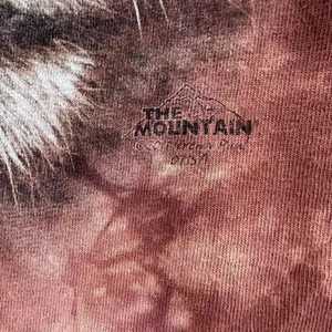 Vintage The Mountain Women's Tie-Dye Crew Neck Lion Graphic‎ shirt Brown Small thumbnail 4