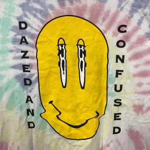 Dazed and Confused Acid Trip Smiley Movie Promo Tie Dye L thumbnail 2