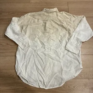 J. Crew Women’s Relaxed Fit Dip Dyed Baird McNutt Irish Linen Shirt Size S thumbnail 8