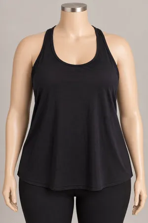 Athleta 2X Black Lightweight Racerback Tank Top Athletic Activewear thumbnail 1