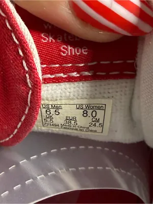 Vans Sk8 Classic High Top Sneaker Canvas Red White Skater‎ Streetwear W8 thumbnail 7
