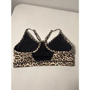 Zyia Active Mesh Racerback Sports Bra Leopard Print Women's Size Large thumbnail 2