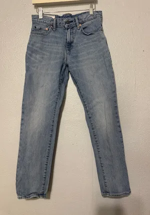 GAP Denim Slim Fit Jeans Light Blue Wash Size 28x28 thumbnail 1