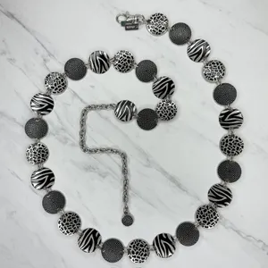 Chico's Animal Print Disc Chain Belt 2X/3X ✨ thumbnail 1