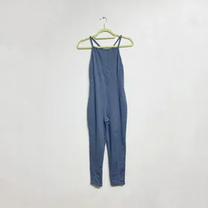 Free People Bluemoon Side To Side Open Back Active One Piece Jumpsuit Sz S thumbnail 2