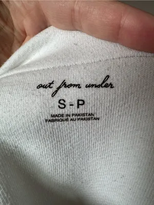 Urban Outfitters Out From Under Women’s Half Snap High Neck White Fleece Small thumbnail 3