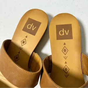 DV Dolce Vita Pris 2-Tone Vegan Leather Cork Wedges thumbnail 4