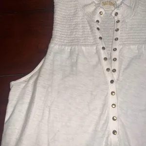 Nation LTD - Posey High Neck Snap Tank in White thumbnail 5