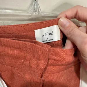 Aritzia Wilfred allant linen blend cropped pants Sz‎ Small thumbnail 7
