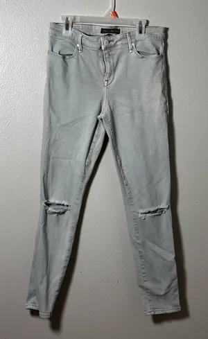 Abercrombie‎ & Fitch Women Gray Distressed Jeans Signature Collection size 27 thumbnail 1
