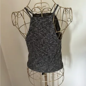 Abercrombie & Fitch Marled Knit High Neck Halter Tank Top Size M thumbnail 10
