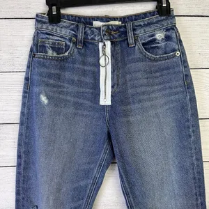 Hidden By‎ Buckle Womens Blue Jeans Size 25 Distressed Medium Wash Skinny Jeans thumbnail 2